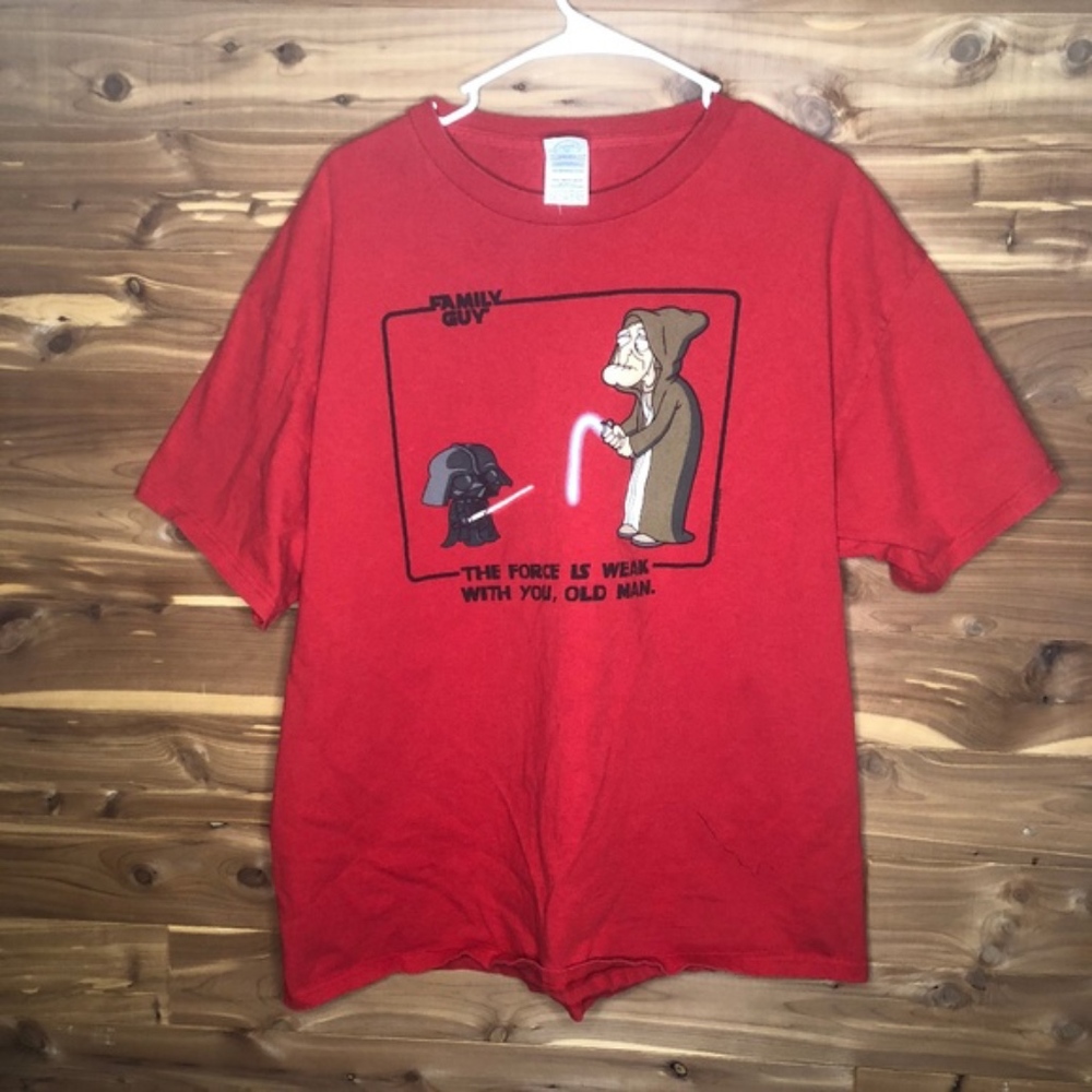 Star Wars X Family Guy Tee Red XL